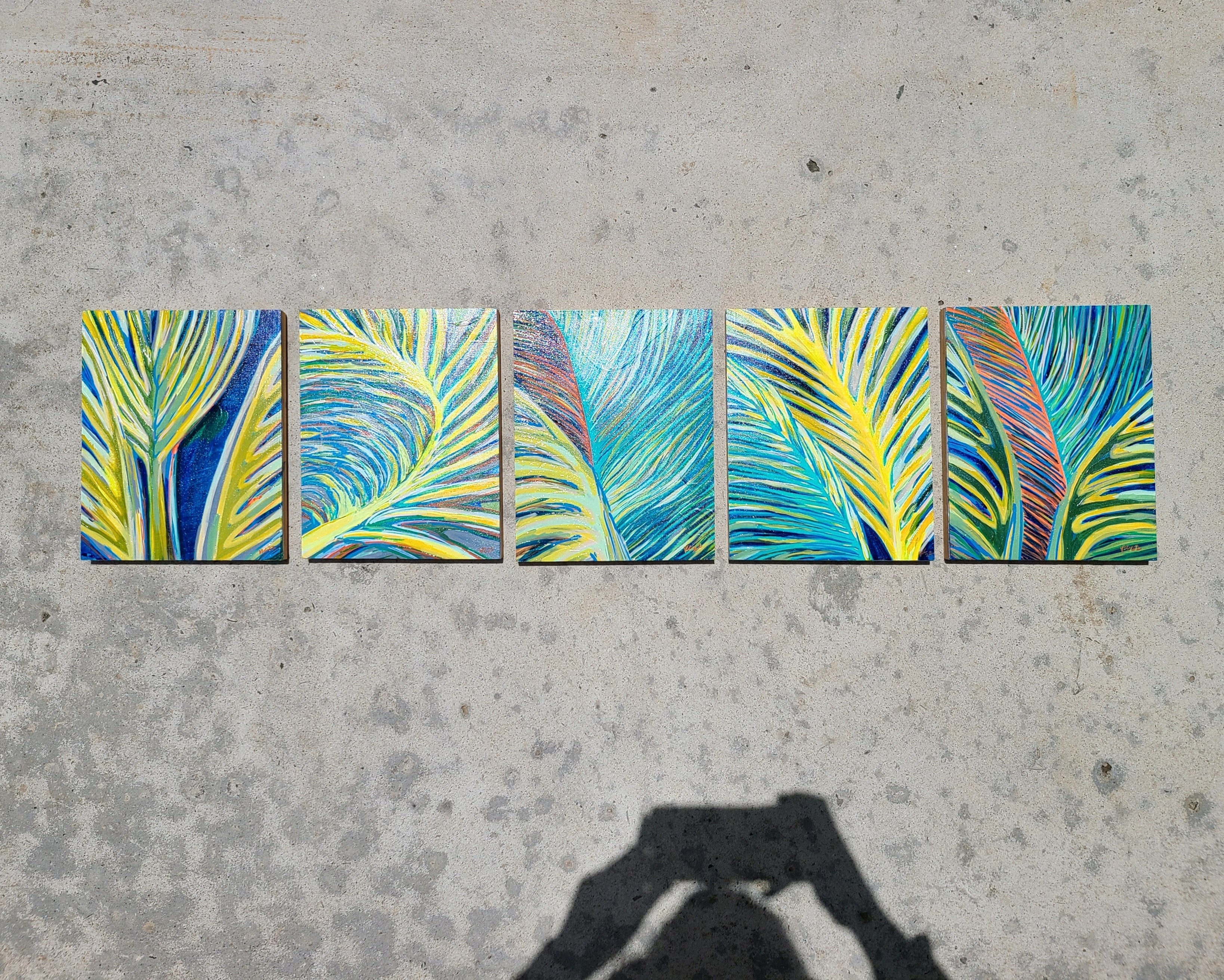 Branch Palm Treee Painting