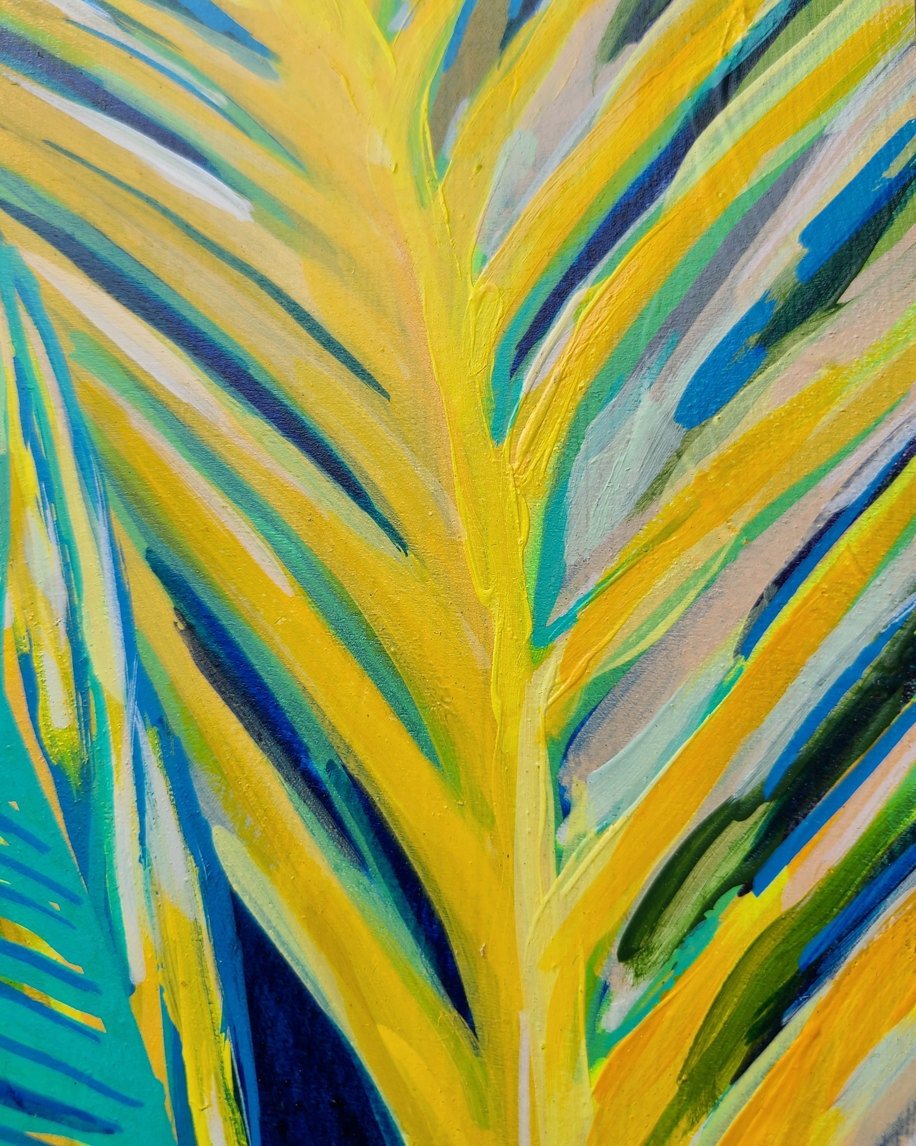Branch Palm Treee Painting