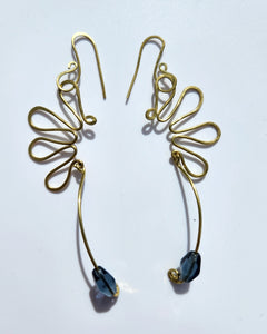 Delicate Seahorse Blue Crystal