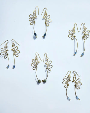 Delicate Seahorse Blue Crystal
